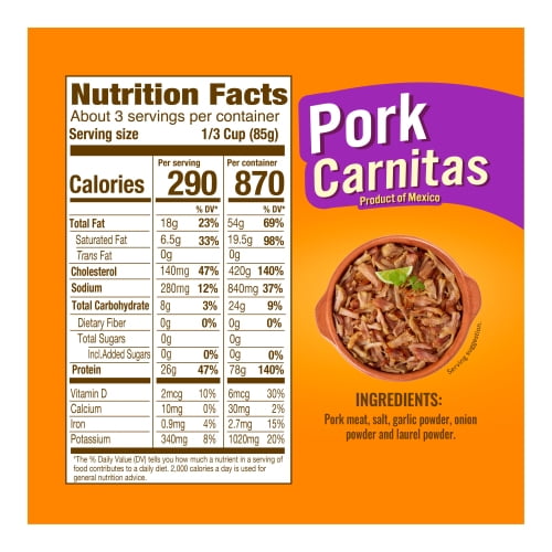 (8 pack) Isadora Pork Carnitas 8.8 oz