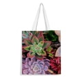 thumbnail image 1 of Plantas Suculentas Bolso de tela con estampado de lienzo para mujer, bolsa de compras reutilizable y estética, con cremallera interior, regalo para mujer,40*40cm., 1 of 6