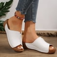 thumbnail image 3 of Mepaouo Summer Sandals for Women 2025 Platform Wedge Slides Arch Support Orthotic Casual Walking Shoes, 3 of 7
