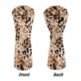 thumbnail image 5 of Uorisanigo Golf Club Head Covers 3-Pack PU Leather Cheetah Leopard Print Golf Club Headcover Set for Driver Fairway Wood Hybrids, Soft Lined Interior, Double-Layer Elastic Band, 5 of 7