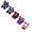 Purple 1PCS & Black 1PCS & White 1PCS & Orange2 1PCS & Multicolour 1PCS, variant on jiaxiM 5 Pairs Fall Fuzzy Socks, Lounge Socks, Halloween Mid‑Calf Sock Set, Breathable Plush Textile, Expandable Silhouette, Cozy Wear For Cool Evenings
