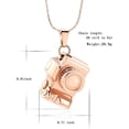 thumbnail image 2 of Camera Cremation Urn Necklace Camera Cremation Jewelry for Ashes Stainless Steel Memorial Pendant for Loved Ones Stainless Steel Mini Camera Urn Pendant, 2 of 7