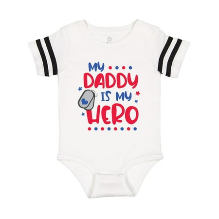 

Inktastic Memorial Day My Daddy is My Hero Gift Baby Boy or Baby Girl Bodysuit