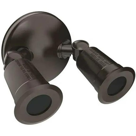 Probrite 104-08600001-1 Twin-Head Outdoor Flood Light for Security - Bronze