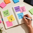 thumbnail image 6 of JILhome 36 Pads Sticky Notes, 3"x3" Notepad, Bright Color Memo Pads, Easy to Post for Home, Office, Notebook, 50 Sheets/Pad Total 1800Sheets, 6 of 8