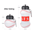 thumbnail image 2 of Botella de agua para deportes al aire libre, taza plegable de silicona para el hogar, botella de béisbol portátil MFZFUKR CPB-US-CJZ539-3, 2 of 5