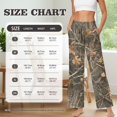 thumbnail image 7 of Psesaysky Women's Wide Leg Lounge Pants with Pockets Hunting Camo Branch Print Lightweight High Waisted Adjustable Tie Knot Loose Trousers, Size M, 7 of 7