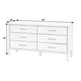 thumbnail image 7 of Butler Specialty Company Lennon 6 Drawer Rounded Leg Wood Dresser - Natural, 7 of 7
