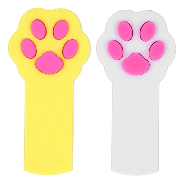 Cat Teaser,2Pcs Paw Style Cat Pet Light Pen Cat Interactive Toy Highly Recommended