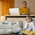 thumbnail image 4 of Grandma Pillow Case, Nana Gifts, Nana Pillow Cover- Grandma Gifts from Grandchildren, Granddaughter, Grandson- Great Grandma, Mimi, Gigi, Nona, Nana, Grandmother, Meme Gifts- Grammy Pillow Cover 18x18, 4 of 5