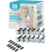 The Good Stuff 20 Pack Baby Proofing Cabinet Lock Set Childproof Safety Cabinet Drawer Latches with 3M Adhesive