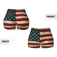 thumbnail image 6 of American Flag Usa Workout Shorts For Women Scrunch Butt Lifting Yoga Gym Seamless Booty Biker Shorts Large, 6 of 9