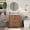 Walnut, variant on PYY 36 Inch Bathroom Vanity with Ceramic Sink, Modern Fluted Freestanding Bath Storage Cabinet with 3 Drawers, Washbasin Combo for Home White