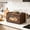 Walnut, variant on Wooden Bread Box for Kitchen Countertop, 14.37"L x 9.25"W x 8.66"H Small Vintage Breadbox with Acrylic Window, Stackable Farmhouse Bread Holder for Homemade Food (Walnut)