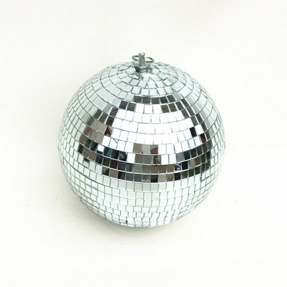 1 Pcs Christmas Disco Balls Mirror Reflective Glass Ball Hotel Bright Ball Mall Holiday Bar Ornament Christmas Tree Hanging Pendant Home Stage Props Party Favor Supplies