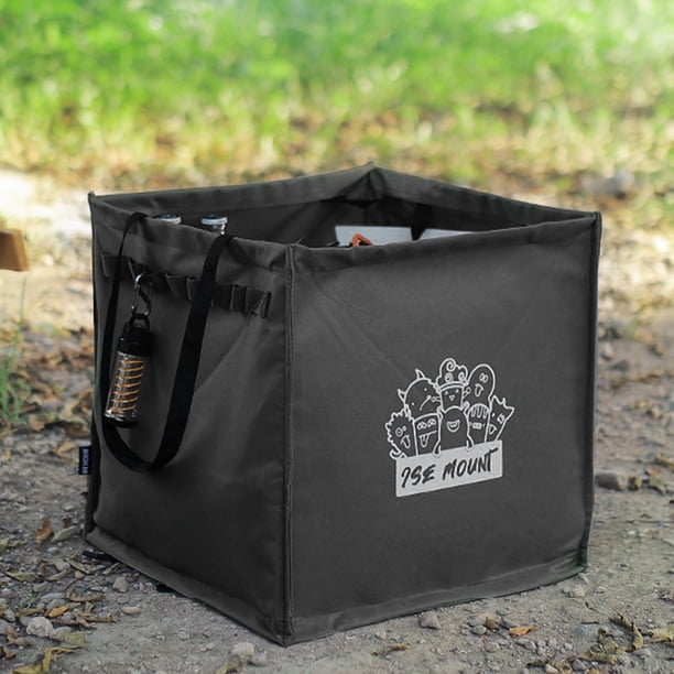 Bolsa organizadora para almacenaje de acampada, 64L, hebillas de fijación de clavos, caja de viaje plegable