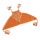 thumbnail image 1 of Soidarity Las mujeres ahuecan hacia fuera el sujetador de natación de la playa sin espalda del vendaje de la parte del de Boho del halter del Traje de baño naranja SG, 1 of 6