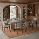 thumbnail image 3 of Juego de Comedor de Madera para 8 Personas con Mesa y 8 Sillas Tapizadas, Comedor y Cocina, Midtown Concept Dakar, Nogal y Gris Claro, 3 of 5