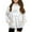 White, variant on Mercatoo Cute Bunny Graphic Hoodies for Girls Trendy Oversized Hooded Sweatshirts Pockets Kids Long Sleeve Pullover Hoodie