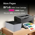 thumbnail image 3 of 648A（1-Pack Magenta）Toner Cartridges Compatible for HP648A CE263A for Color Laser Enterprise CP4025dn, CP4025n, CP4525dn, CP4525n, CP4525xh Printers, 3 of 6