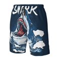 thumbnail image 5 of Kdxio Shark Pattern Mens Casual Shorts - Drawstring Summer Beach Sports Shorts for Men, 5 of 9