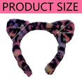 thumbnail image 3 of Plush Cats Ear Hairhoop for Teens Girl Roleplay Cats Women Costume Headband Music Festival Props Face Washing Headband Pink, 3 of 5