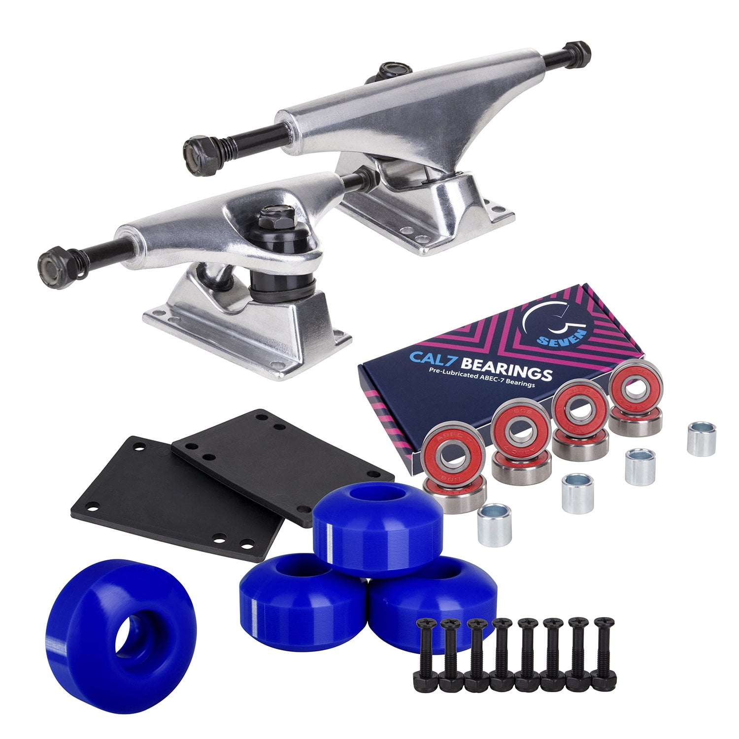 Independent 139 Stage 11 Skateboard Trucks Cal 7 52mm Graphic Wheels Combo 