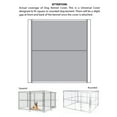 thumbnail image 2 of King Canopy Kennel Cover 10' x 10' , 1 3/8 in. Steel Frame, Silver, 2 of 11