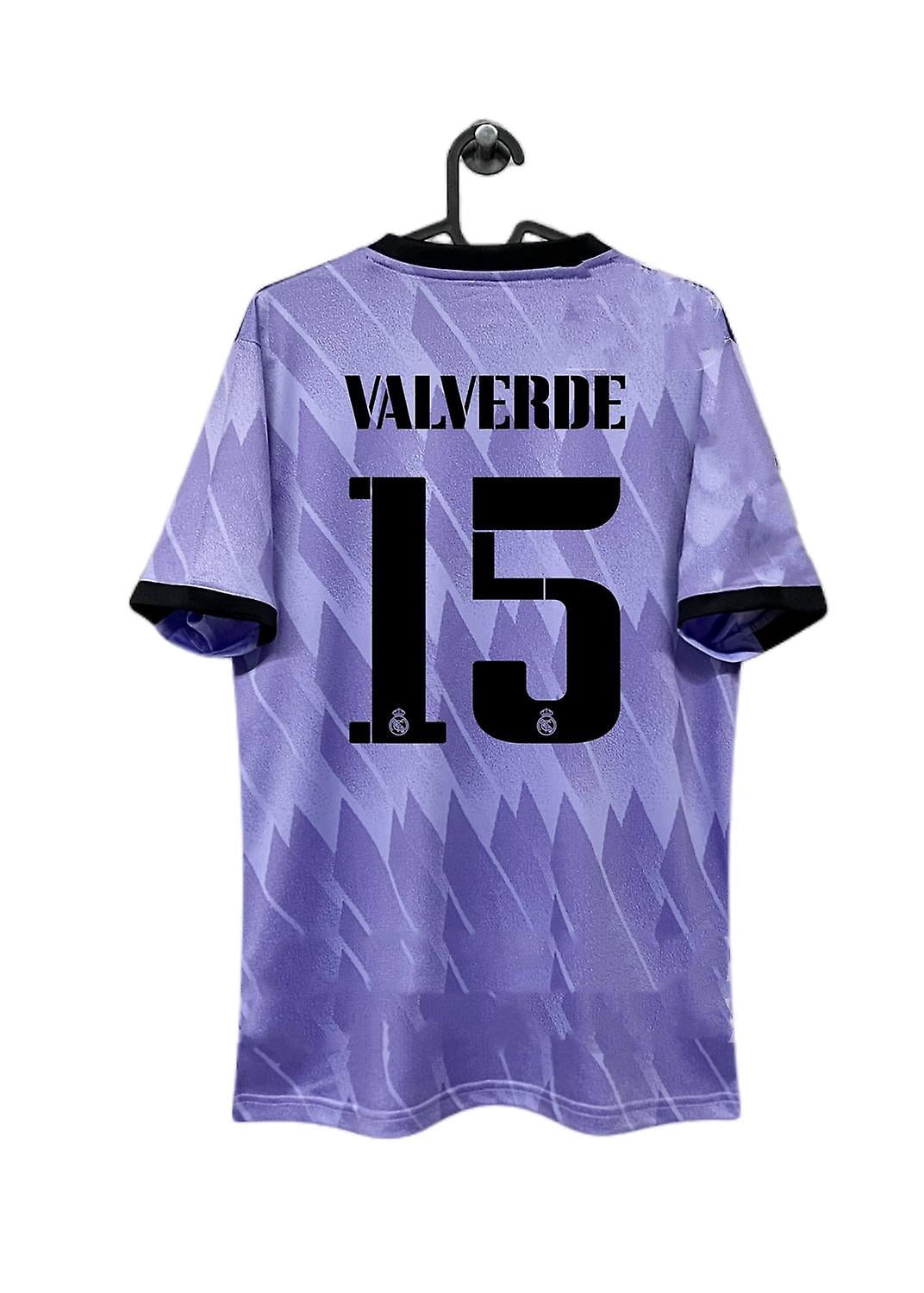 22-23 Camiseta Real Madrid CF Visitante Número 15 Valverde Jersey