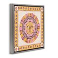 thumbnail image 2 of Stupell Industries Eclectic Pastel Sun Face with Border Gray Floating Frame Canvas Art, 25 x 25, by Two If By Sea Studios, 2 of 8