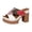White, variant on Chunky Platforms Sandals for Women Orthopedic Peep Toe Slip on Heels Cut out Summer Dressy Vintage Trendy Casual Walking Block Shoes White Size 7