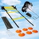 thumbnail image 5 of Juego de entrenamiento de velocidad para fútbol, escalera de resistencia, paracaídas, conos deportivos y clavijas de metal., 5 of 8