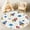 Color 2, variant on Washable Nursery Rug 3ft, Space Rockets Planets Seamless Cartoon Stars Constellations Non-Slip Fun Area Rugs for Kids Room, Carpet for Boys Girls Dorm Toy Room Tent