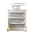 thumbnail image 4 of INTBUYING 3 Layers Mobile Trolley Cart Storage Cart with 4 Caster ABS Plastic White, 4 of 9