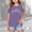 Purple, variant on Toddler Girls T Shirts Kids Letter Printed Short Sleeve Tshirts Shoulder Cut-Out Crewneck Girls Blouse Girls Summer Clothes Size 3-4 Years