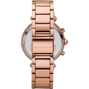 Michael Kors Womens Parker Stainless Steel Rose Gold-Tone Watch, 39mm, MK5491