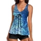 thumbnail image 1 of Gibobby Traje de Baño Sexy Bikini Trajes de baño Pieza Trajes de baño Barriga Dos Trajes de baño para mujeres Trajes de Mujeres Control de impresión con (Azul,G), 1 of 4