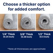 RUGPADUSA, 8'x10', 100% Felt Rug Pad (1/4 Thick), Safe for All Floors, Low-VOC, Made in the USA,