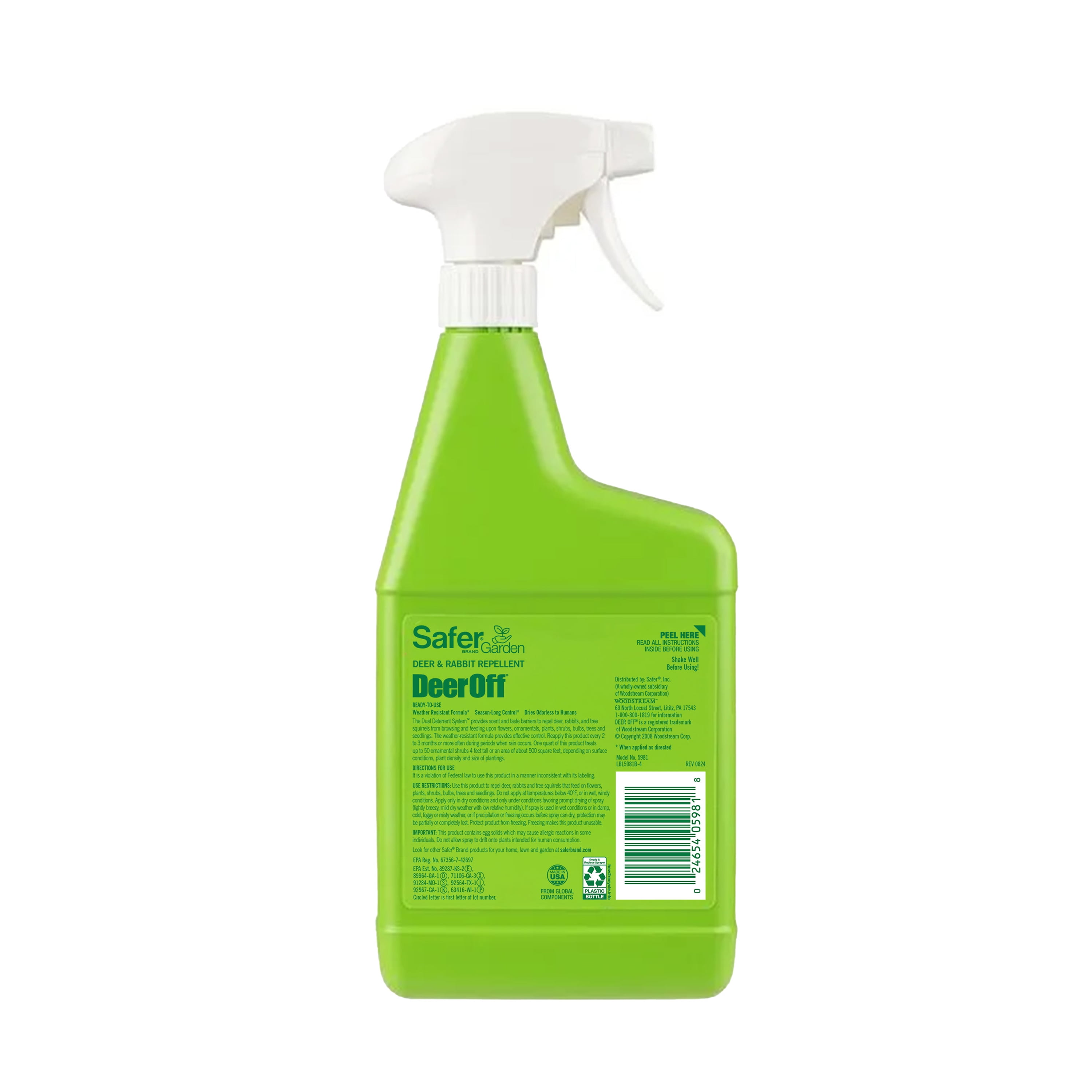 Safer® Brand Garden Deer & Rabbit Repellent Deer Off® Ready-To-Use