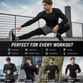 thumbnail image 6 of Trgacdwlo Mens Compression Shirt Long Sleeve Mock Turtleneck Undershirts Athletic Quick Dry Muscle Gym Workout Shirts Black XXL, 6 of 7
