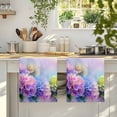 thumbnail image 4 of Pink Purple Floral Kitchen Towels Set of 4, Spring Hydrangea Flower Fantasy Botanical Absorbent Dish Towels for Kitchen, Microfiber Hand Towel, Quick Drying Tea Towel for Cleaning Dishcloths, 4 of 7