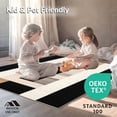 thumbnail image 4 of ODIKA 4'x6' Machine Washable Non-Slip Area Rug, Lines Beige & Black Geometric Abstract Design High Traffic Rug, Gray, 47446, 4 of 7