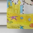 thumbnail image 4 of Caroline's Treasures BB2125CHF White Poodle Summer Beach Flag Canvas House Size , Large, multicolor, 4 of 4
