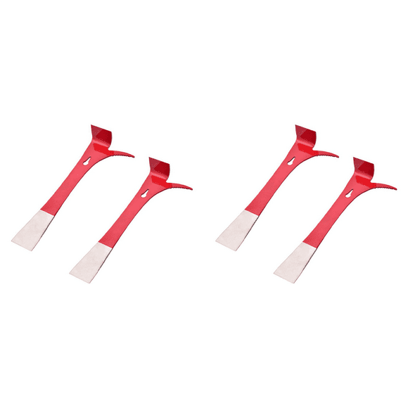 3 in 1 Stainless Steel Bee Hive Tool with J Hook,4 Pcs Bee Hive Scraper for Bee Hive Box Scraper Knife for Beekeepers
