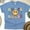 CarolinaBlue, variant on Nurse Smiley Face Graphic T-Shirt for Women, Retro Pastel Tee, Ash, Size L