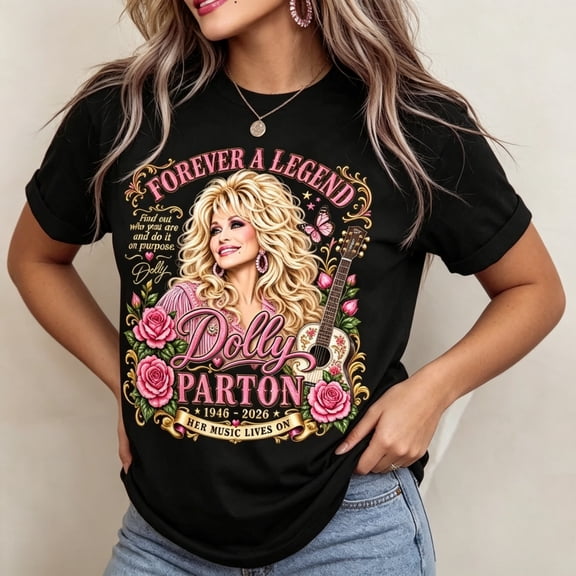 Dolly Memorial T-Shirt, Country Music Parton Memorial T-Shirt, Country Singer T-Shirt, Vintage Western Shirt, RIP DollyT-Shirt