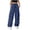 Blue, variant on Cargo Pants Women Baggy Parachute Pants Woman Mutil Pockets Loose Fit Y2K Casual Pants for Women White,S