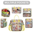 thumbnail image 2 of Pioneer Flower Floral Print Pattern Womens Lunch Box for Work,Insulated Large Lunch Bag for Tween and Teen,Loncheras Para Mujer,Leakproof Adult Lunch Bag for Work,Beach,Travel,Picnic,Camping, 2 of 7