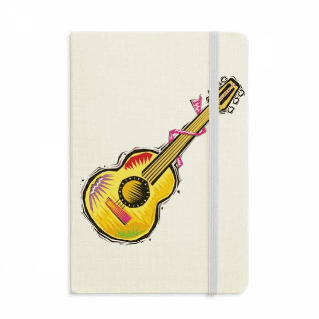 Instrument Guitar Mexicon Element Illustration Notebook Official Fabric Hard Cover Classic Journal Diary
