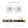 thumbnail image 3 of BTF-LIGHTING WS2812B Tira de luces LED 1m 5m 30LEDs/m 60LEDs/m IP30 IP65 IP67 5050SMD Direccionable individualmente PCB blanco negro flexible Tira de píxeles LED a todo color Dream Color DC5V, 3 of 5
